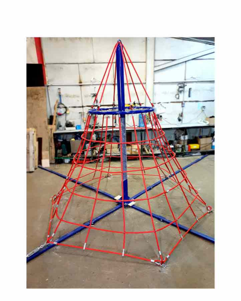 Пирамида на базе армированного троса 16мм 