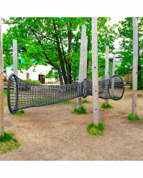 Сеть-труба на базе полипропиленового троса 16мм 