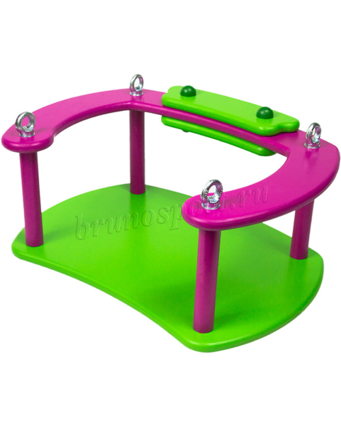 Сиденье для качелей из дерева с открытой спинкой