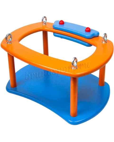 Сиденье для качелей из дерева с замкнутой спинкой