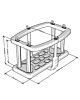 Сиденье для качелей резиновое с замкнутой спинкой (ПК-03)-схема